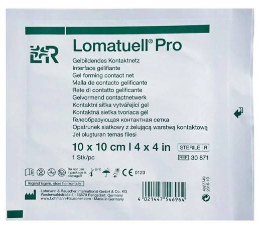 Пов'язка з гелевої сітки Lomatuell Pro 10*10 см 1шт